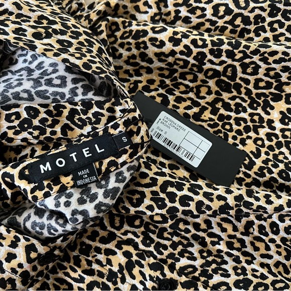 NWT motel crosena leopard mini dress s - Picture 9 of 10